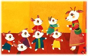 图文故事：大灰狼和七只小羊